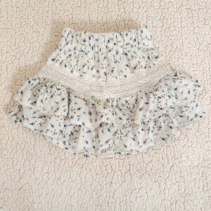 Lucky Jade Blue Floral Skort *